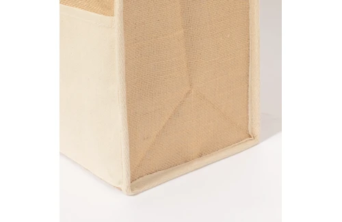 Sac isotherme personnalisé Presli glacière souple en toile de jute