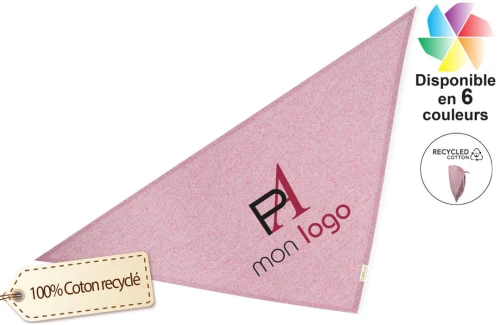 Bandana publicitaire personnalisé Romin foulard en coton recyclé 