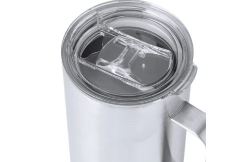 Mug isotherme personnalisé Frilan acier recyclé et liège de 450 ml