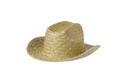 Chapeau personnalisé en paille naturel tressée Leone