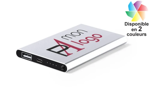 Batterie externe personnalisée powerbank publicitaire Fagar 4000 mAh 