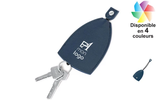 Porte-clés publicitaire personnalisé éco-cuir original Greip 