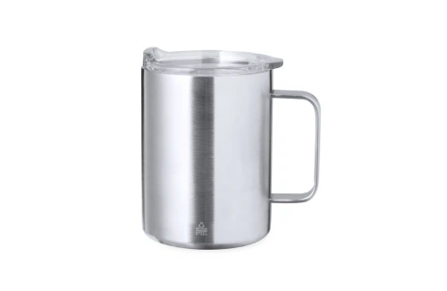 Mug isotherme personnalisé Dovery en acier inox recyclé 370 ml