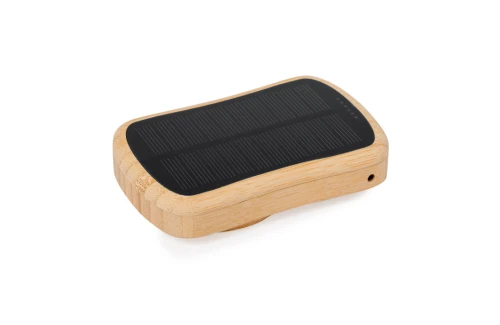 Batterie externe personnalisable powerbank solaire sans fil Gustaf 5000 mAh