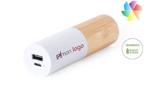 Batterie externe personnalisable powerbank publicitaire en fibre de blé Reneh 4500 mAh 
