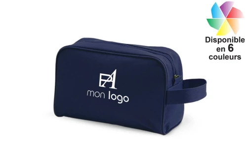 Trousse de toilette publicitaire personnalisée pour homme Trevi pochette multifonction 