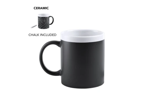 Mug ardoise personnalisé Colorful de 350 ml avec craie