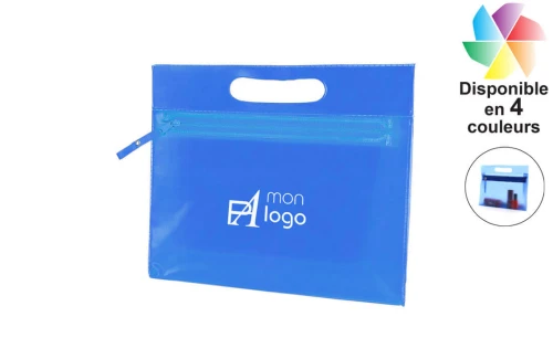 Trousse de toilette publicitaire personnalisée Fergi pochette multi-usages translucide 