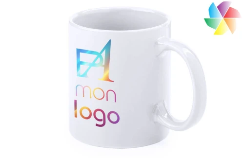 Tasse personnalisée Bornel en céramique de 350ml pour sublimation