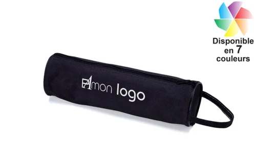 Trousse de bureau publicitaire personnalisée Celes à forme cylindrique 