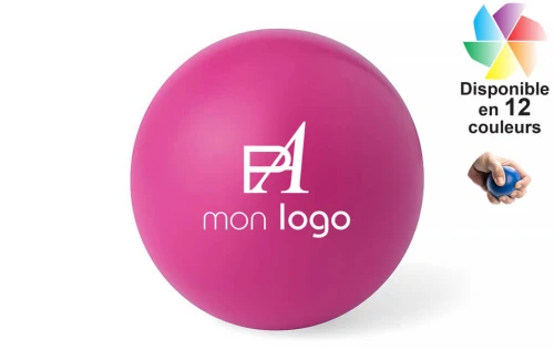 Balle anti-stress publicitaire personnalisée Lasap souple et brillante 
