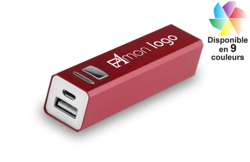 Batterie externe publicitaire personnalisée powerbank Thazer 2200 mAh 