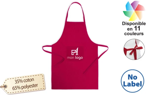 Tablier de cuisine personnalisé Xigor en TC coton et polyester