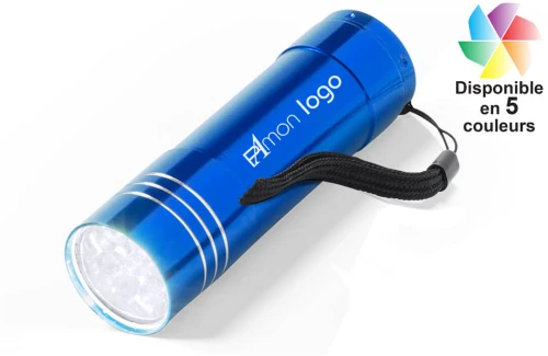 Lampe torche de poche publicitaire personnalisée Conny avec 9 LED 