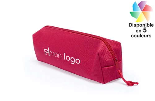 Trousse scolaire publicitaire personnalisée Atecax en polyester 600D 