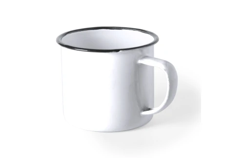 Mug personnalisé en métal émaillé Wilem de 380ml