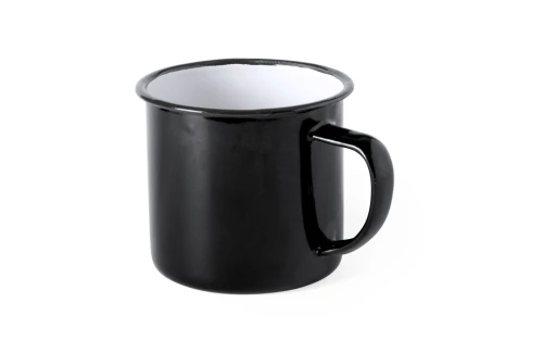 Mug personnalisé en métal émaillé Wilem de 380ml