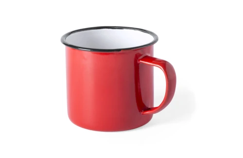 Mug personnalisé en métal émaillé Wilem de 380ml