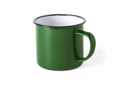 Mug personnalisé en métal émaillé Wilem de 380ml