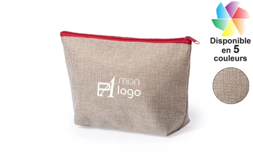 Trousse de toilette publicitaire personnalisée Conakar pochette pour femme bicolore 