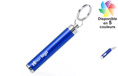 Porte-clés publicitaire personnalisé à lampe torche rétroéclairage Bimox 