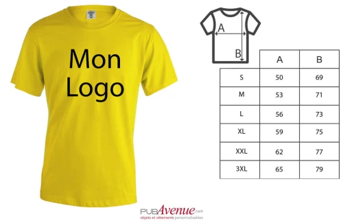 T-shirt personnalisé à manches courtes keya couleur MC 130 mixte