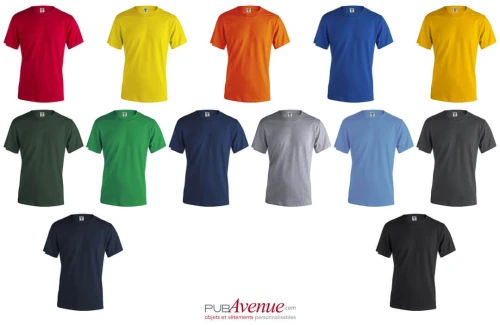 T-shirt personnalisé à manches courtes keya couleur MC 150 pour homme