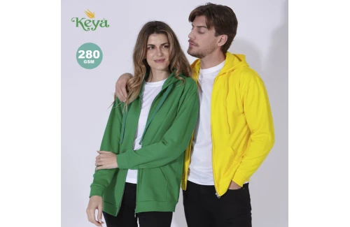 Veste à capuche personnalisée keya SWZ280 mixte