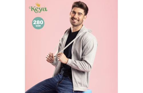 Veste à capuche personnalisée keya SWZ280 mixte