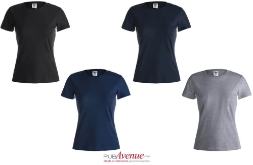 T-shirt personnalisé à manches courtes keya couleur WCS150 pour femme