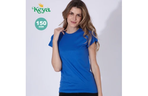 T-shirt personnalisé à manches courtes keya couleur WCS150 pour femme