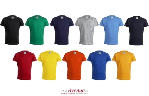 T-shirt personnalisé à manches courtes keya couleur YC150 pour enfant