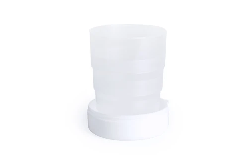 Gobelet pliable personnalisé Berty verre rétractable à mousqueton