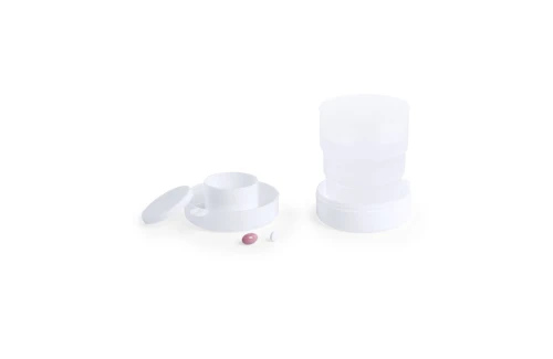 Gobelet pliable personnalisé Berty verre rétractable à mousqueton
