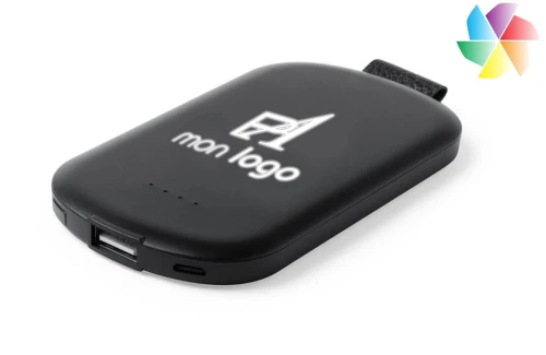 Batterie externe personnalisable powerbank publicitaire à lumière LED Simmon 2500 mAh 