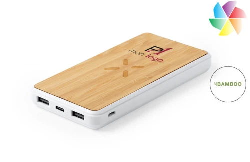 Batterie externe personnalisable powerbank publicitaire à chargeur sans fil Dickens 8000 mAh 