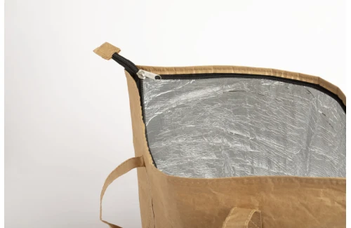 Sac isotherme personnalisé Saban en papier laminé et alu recyclé