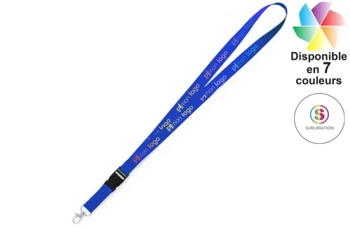 Cordon tou de cou publicitaire personnalisé Kunel lanyard promotionnel à fermeture multifonction à boucle et crochet mét 
