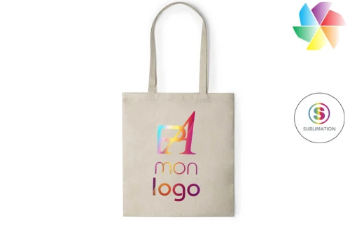 Tote bag publicitaire personnalisé Prosum pour sublimation photo, logo, texte en quadri 