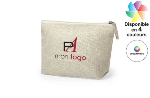 Trousse de toilette publicitaire personnalisé Kreston pochette spéciale sublimation pour impression photo 