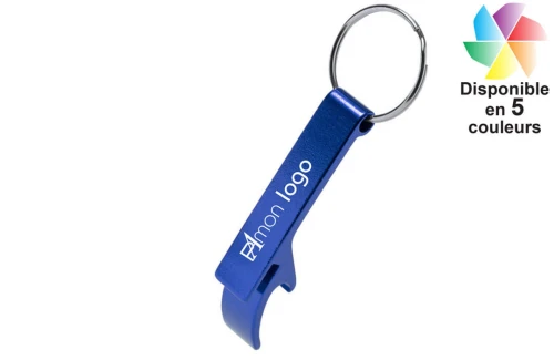 Porte-clés publicitaire personnalisé ouvre bouteille décapsuleur canette Stiked 