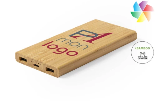 Batterie de secours personnalisable powerbank publicitaire chargeur sans fil Kalery 6000 mAh 