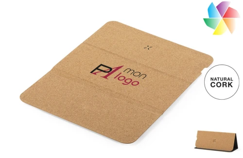 Tapis de souris publicitaire personnalisé multifonction recyclé Relium en liège à chargeur sans fil 