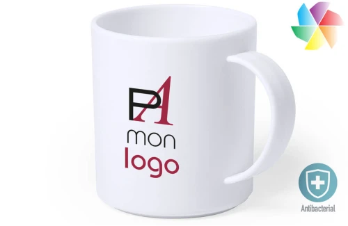 Mug antibactérien Plantex publicitaire personnalisé 