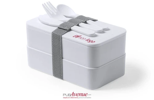 Lunch box personnalisée antibactérienne Fandex avec couverts
