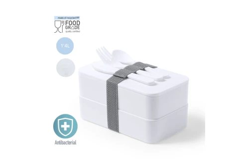 Lunch box personnalisée antibactérienne Fandex avec couverts