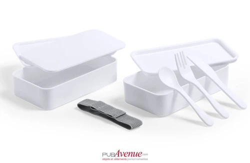Lunch box personnalisée antibactérienne Fandex avec couverts