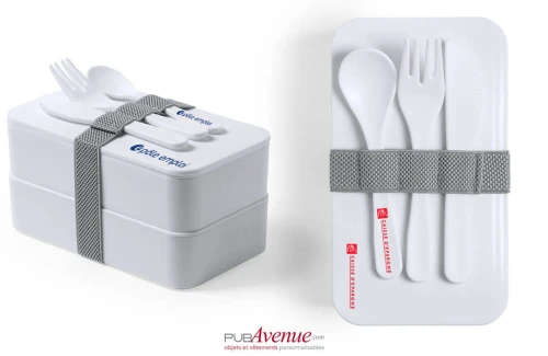 Lunch box personnalisée antibactérienne Fandex avec couverts