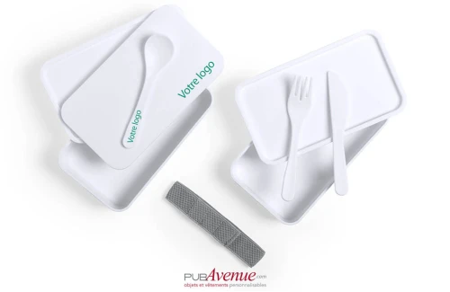 Lunch box personnalisée antibactérienne Fandex avec couverts