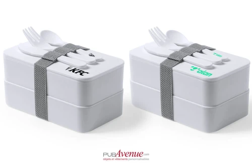 Lunch box personnalisée antibactérienne Fandex avec couverts